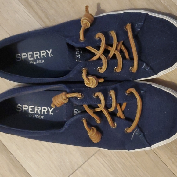 Sperry Navy Blue Loafer - Picture 1 of 3